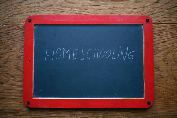 istock Homeschooling Text on Chalkboard, Corona Virus 1215581021