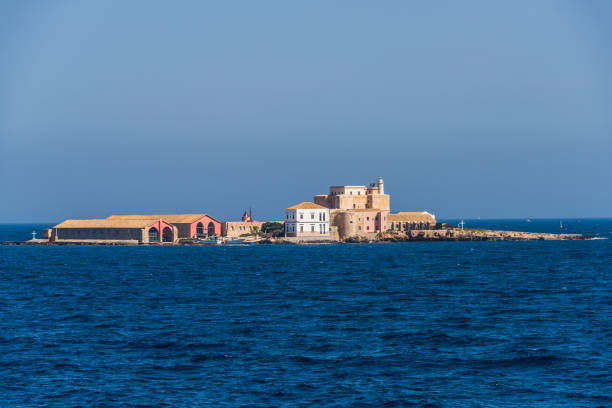 Formica Island, one of tha aegadian Islands, near Trapani, where a tuna factory was