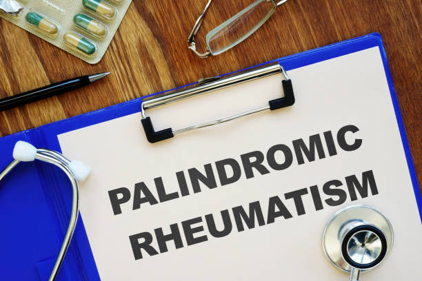 istock Conceptual photo showing printed text Palindromic rheumatism 1215581256