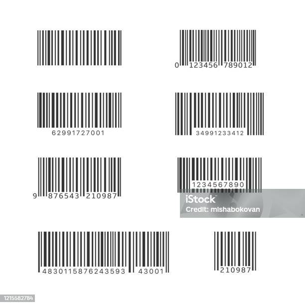 Shortly Bar Code Simple Bar Code Set Stock Illustration - Download Image Now - Bar Code ...
