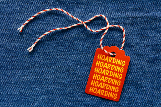 istock The word hoarding on the price tag 1215589583