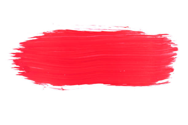 istock red brush stroke close up 1215590683