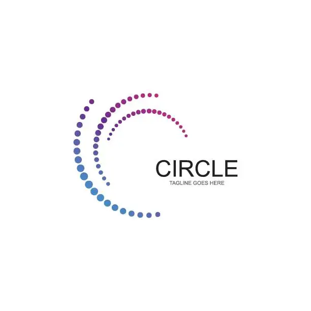 Vector illustration of circle logo template vector