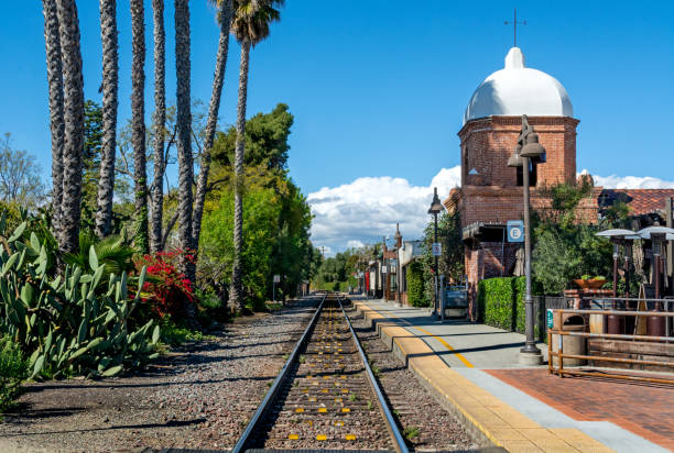 istock Train Tracks Lead to a Vanishing Point 1215611593