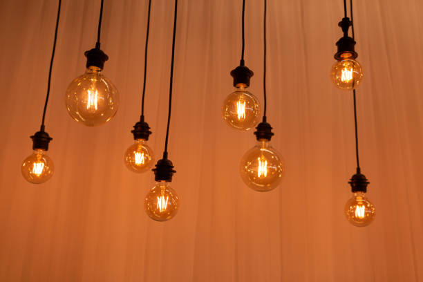 istock beautiful retro edison light lamp decor, light lamp electricity hanging decorate home interior 1215614020