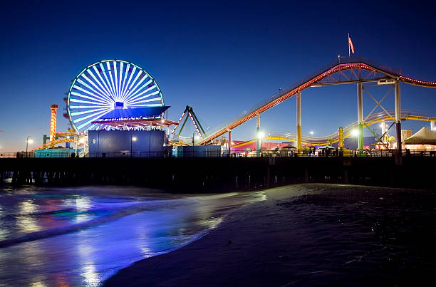 istock Santa Monica Pier at Night 121562473