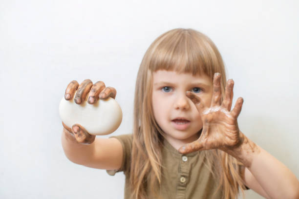 istock This is a girl with soap. 1215630233