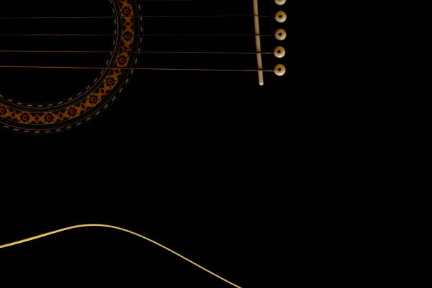 istock Outline of guitar body 1215632075