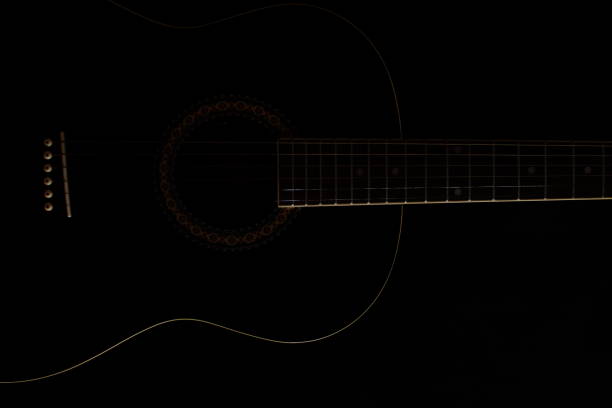 istock Outline of guitar body 1215632080