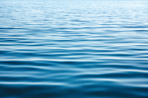 Close-up of rippled sea surface.
