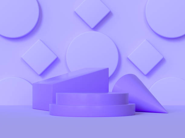 istock abstract podium purple scene geometric shape 3d rendering 1215634909
