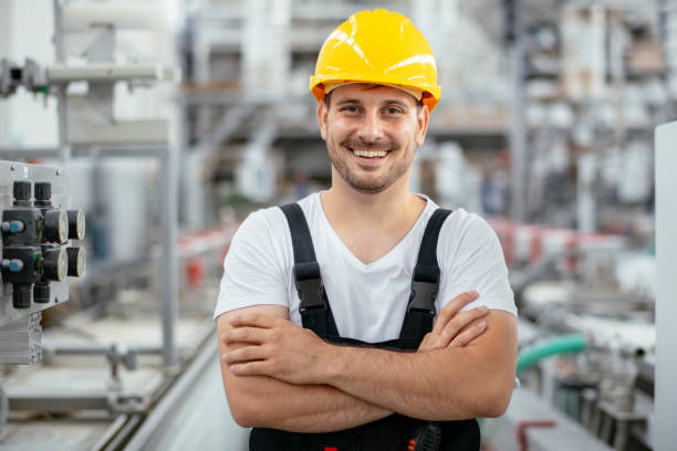 istock Manual worker in factory 1215639634