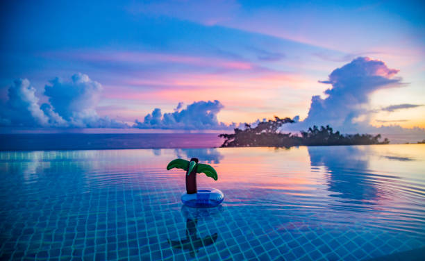 istock Phuket sunset views from the villa in Thailand 1215643604