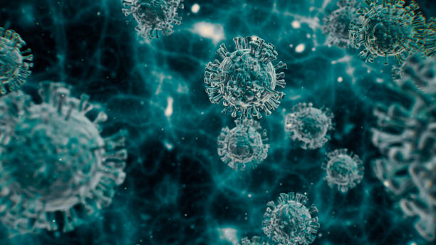 istock Abstract Coronavirus COVID-19 or virus backgrounds 1215647798