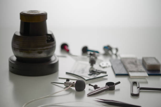 istock Professional jeweller engraver tools 1215651737