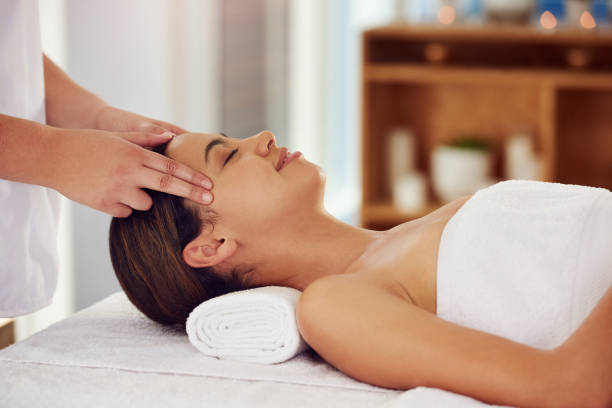 istock Enjoying a head and neck massage 1215653073