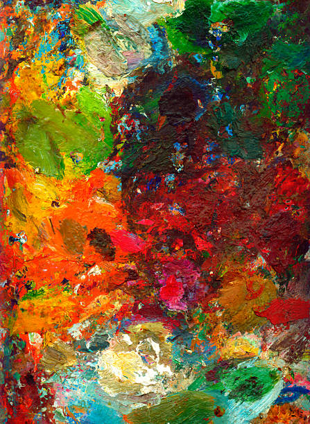 istock Palette with bright paints XXXL 121565943