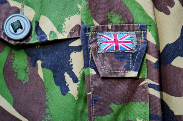 uniforme de camuflaje militar británico - b4 fotografías e imágenes de stock