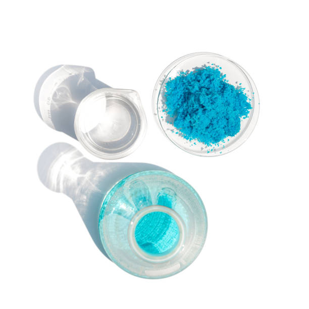 istock Close up inorganic chemical on white laboratory table. 1215667125