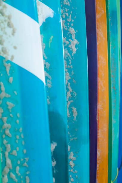 istock Beautiful colorful surfboards in Bali. 1215670523