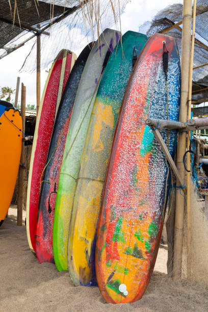 istock Surfboards on a surf school in Bali. 1215670553