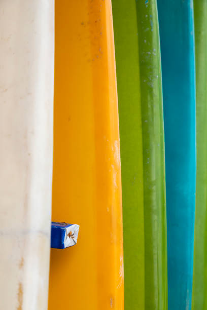 istock Beautiful colorful surfboards in Bali. 1215670573
