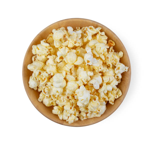 istock popcorn in a wood  bowl top view 1215670769