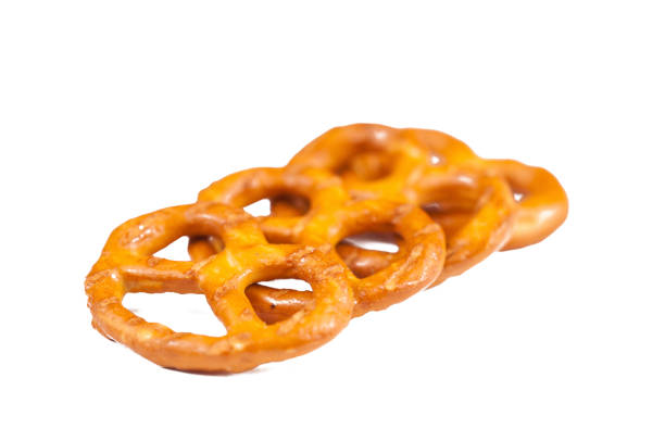 istock Salt pretzels isolated on white background.Copy space. 1215671051
