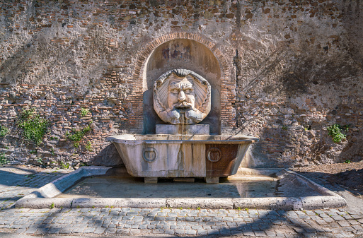 Ancient roman fountain named \