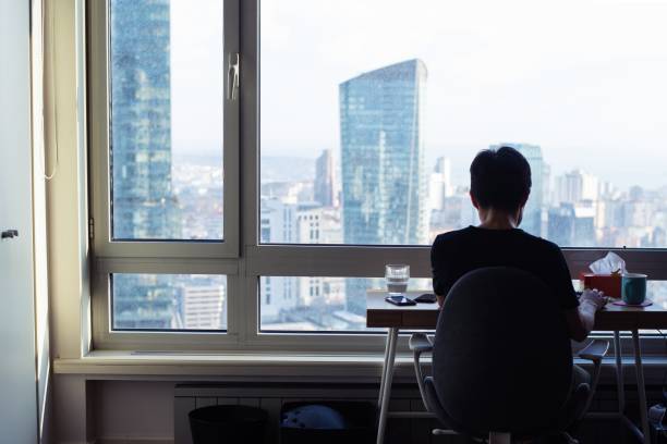 istock Adult man working from home 1215672883