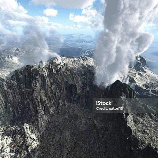 Vulcão Erupção - Fotografias de stock e mais imagens de Ao Ar Livre - Ao Ar Livre, Atividade, Aventura
