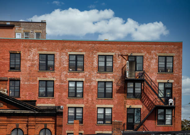 Montreal facades in Griffintown area