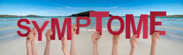 istock People Hands Holding Word Symptoms Means Symptom, Ocean Background 1215680532