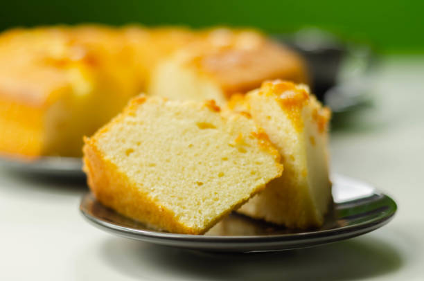 istock Portion of Madeira ring loaf cake served on a small plate 1215680571