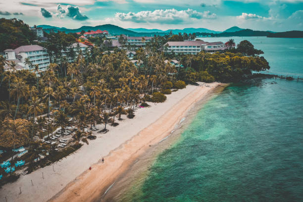 istock Phuket beach aerial view from above in Thailand 1215684568