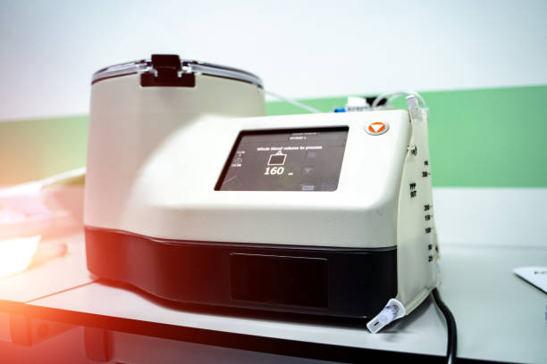 istock Electronic medical blood centrifuge in laboratory 1215685934
