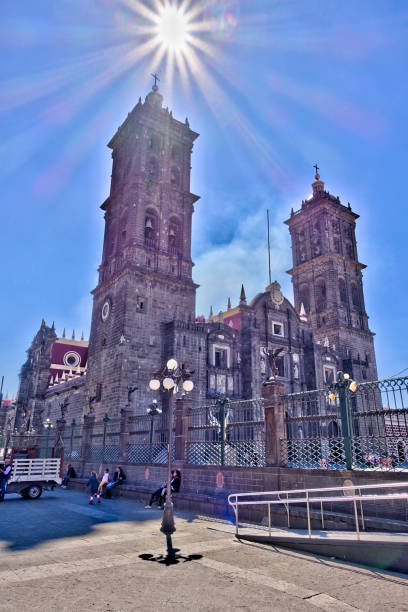 istock Puebla historical center landmarks, Mexico 1215687811