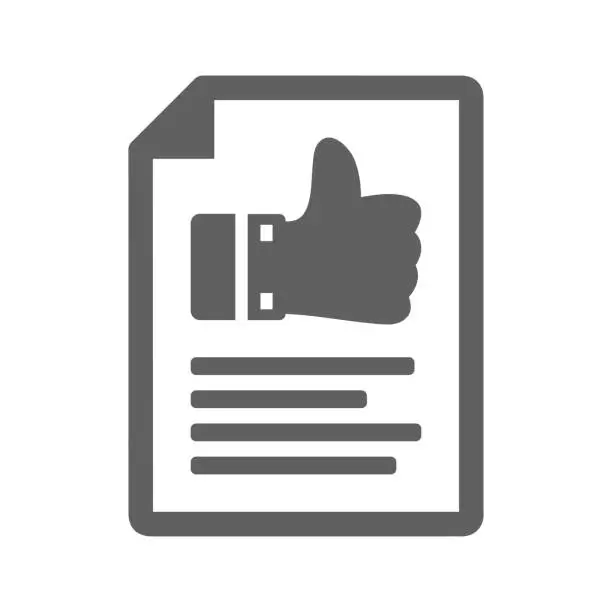 Vector illustration of Comment Writing Icon, feedback, review submit, gray version