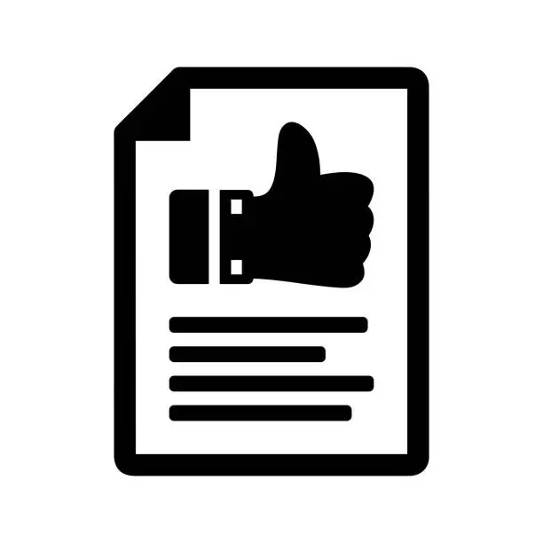 Vector illustration of Comment Writing black vector Icon, feedback, review submit