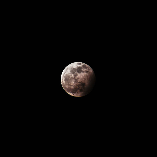 Penumbral moon eclipse Penumbral moon eclipse in january. Wolf moon. penumbral lunar eclipse stock pictures, royalty-free photos & images
