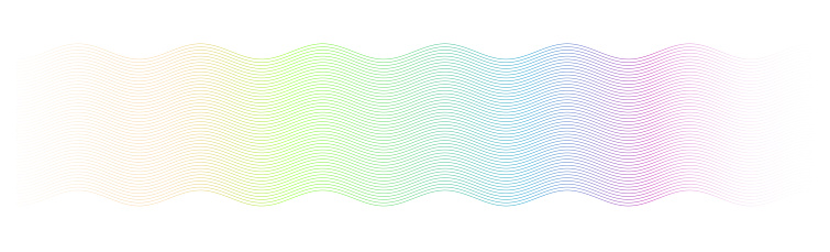 Guilloche pattern. Abstract sine wave curved lines.