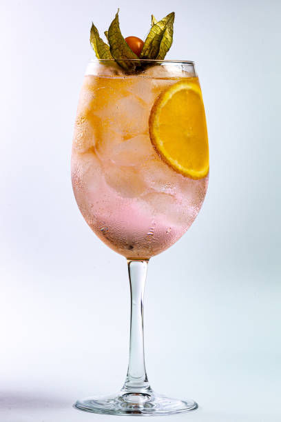istock cocktail with ice in transparent glasses 1215693779