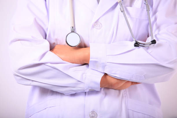 istock A doctor works in an office 1215694723