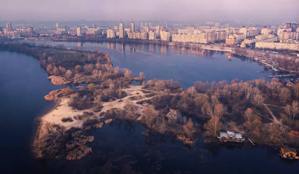 istock Aerial view of Kyiv in the spring 1215700258