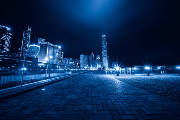 istock Hong kong night scene 1215701179