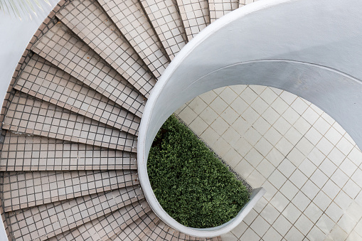 Pedestrian bridge Spiral staircase