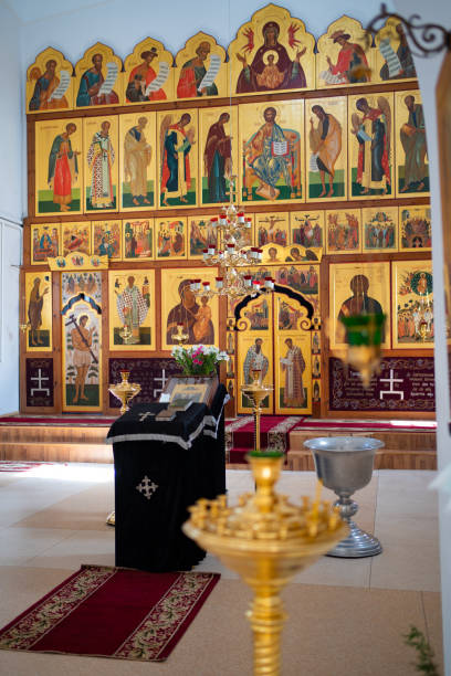 istock altar and ambo Russia Bataysk 03.28.2020  Church. 1215705370