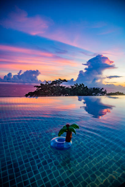 Phuket sunset views from the villa in Thailand, South East Asia