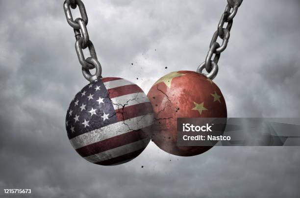 Usa And China Trade War Concept Stock Photo - Download Image Now - China - East Asia, USA, Trade War