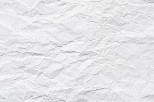 blanco arrugado fondo de textura de papel. photo